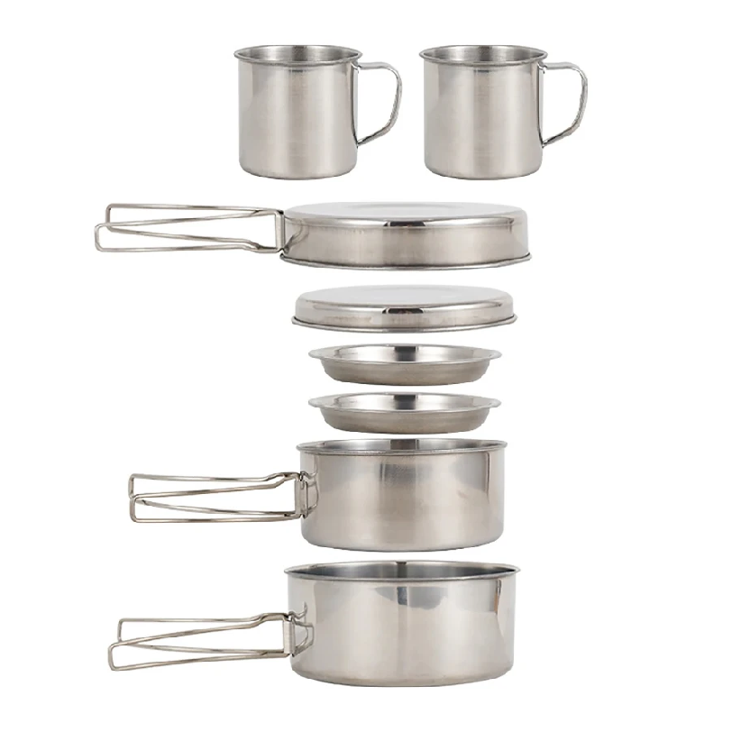 Conjunto de Utensílios de Cozi - Camping Cooking Pot Set avaliação e preço