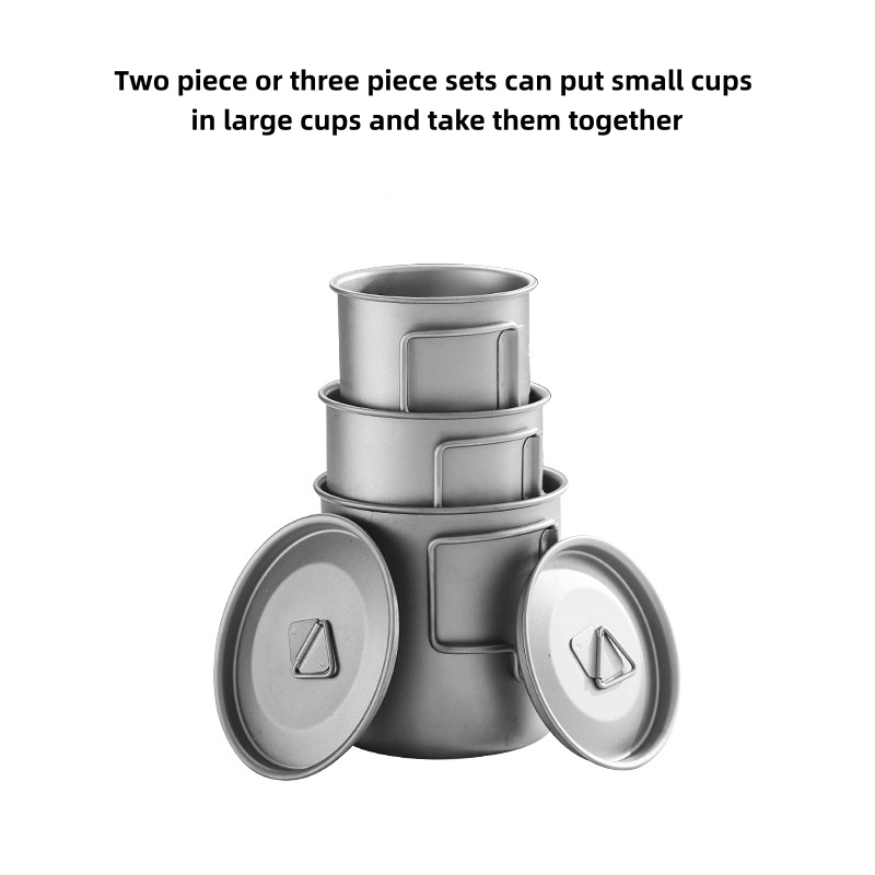 Caneca de camping de titânio c - Camping Cooking Pot Set avaliação e preço