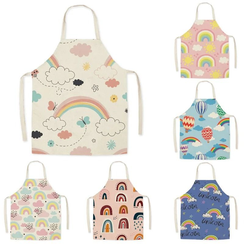 Verão arco-íris sol padrão abs - Camping Cooking Apron avaliação e preço