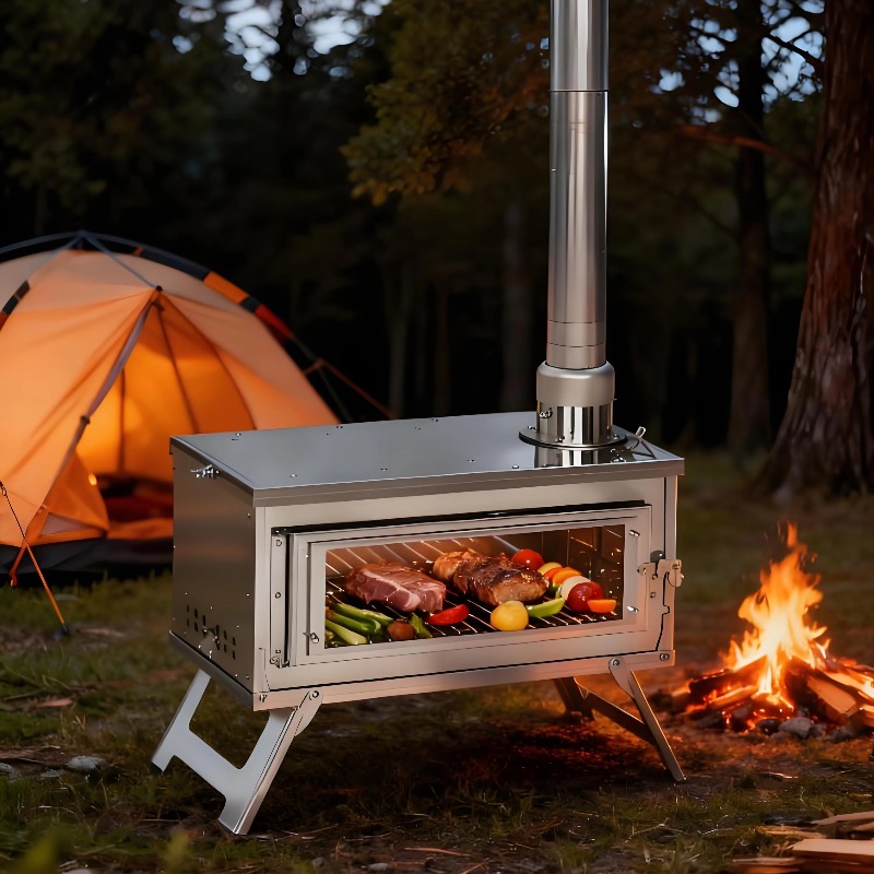 Fogão de churrasco de aço inox - Camping Cooking Must Haves avaliação e preço