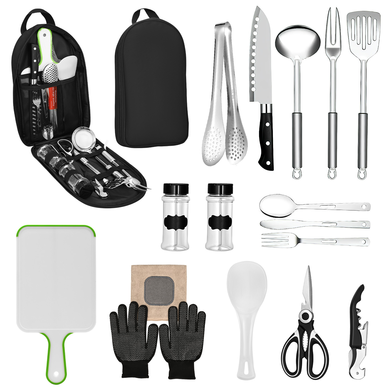 Conjunto de utensílios de cozi - Camping Cooking Must Haves avaliação e preço