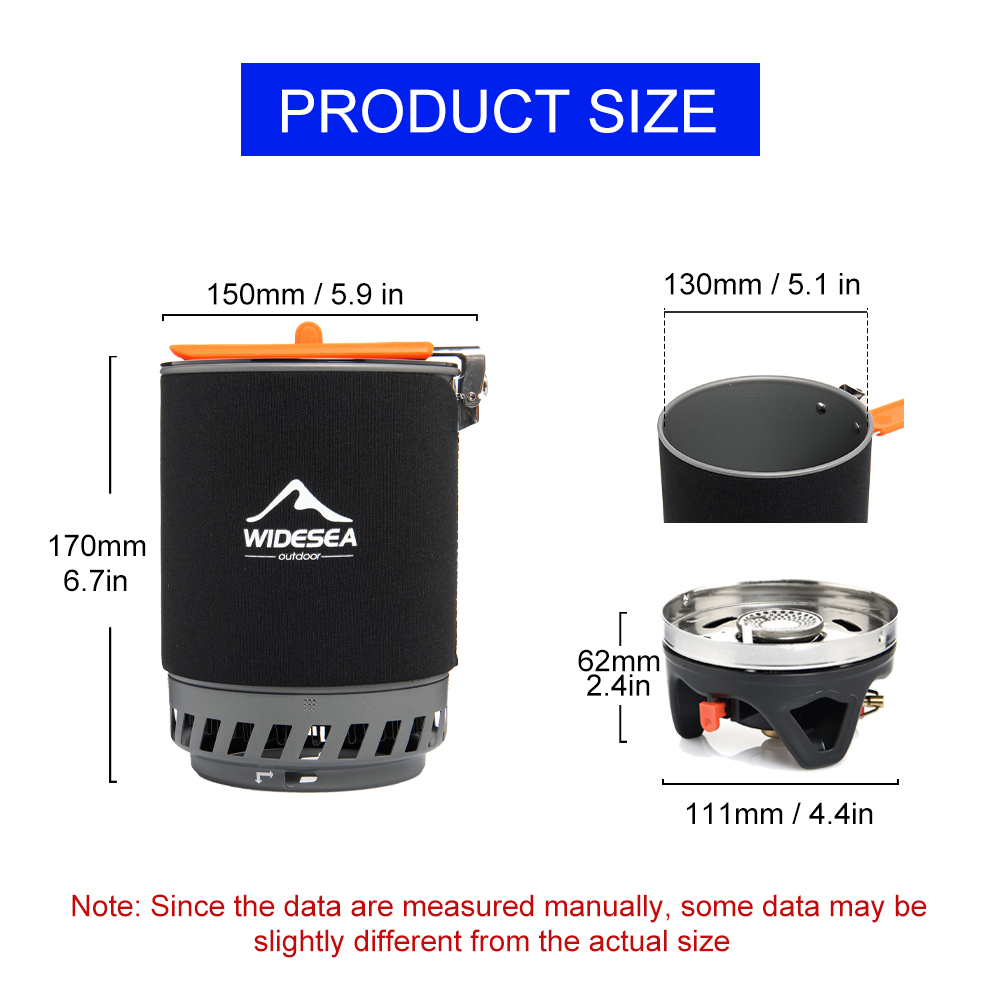 Widesea acampamento sistema de - Camping Cooking Pot Set avaliação e preço