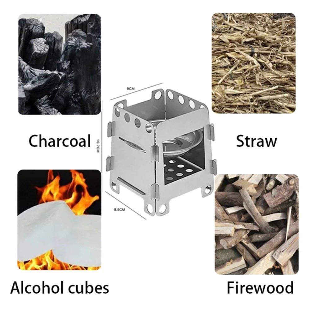 Forno de acampamento fogão a l - Camping Cooking Windshield avaliação e preço