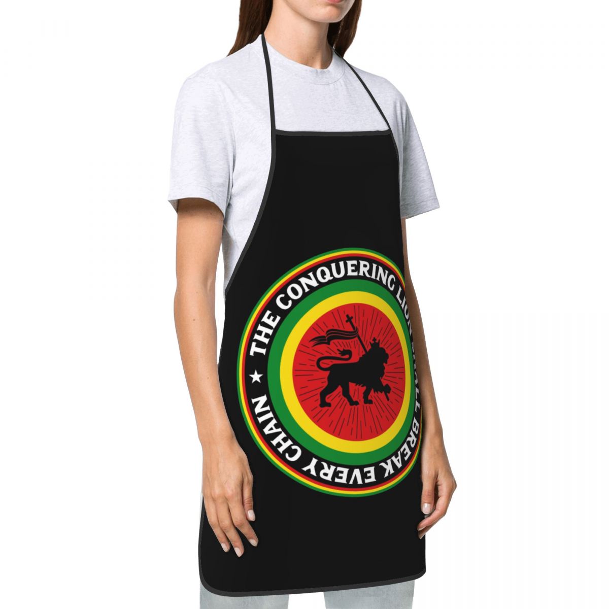 Custom Rastafari Rasta Lion Of - Camping Cooking Apron avaliação e preço