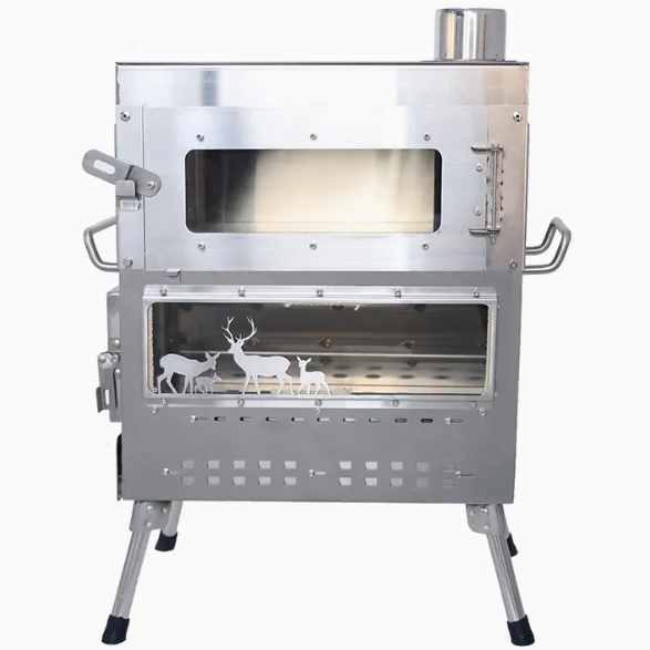 Fogão a Lenha Premium em Aço I - Camping Cooking Ovens avaliação e preço