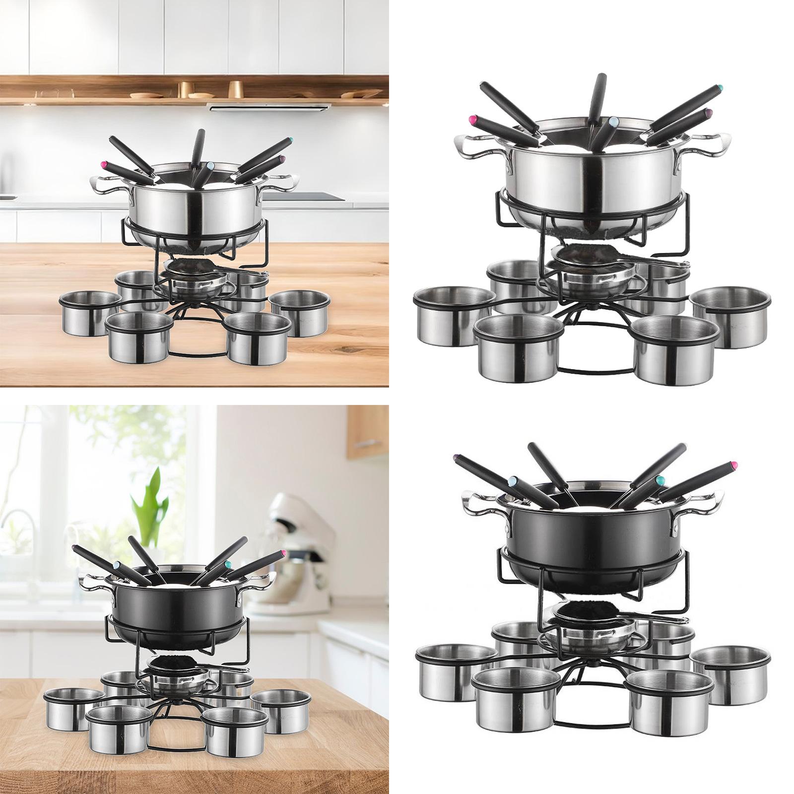 Conjunto de Panela para Fondue - Camping Cooking Pot Set avaliação e preço