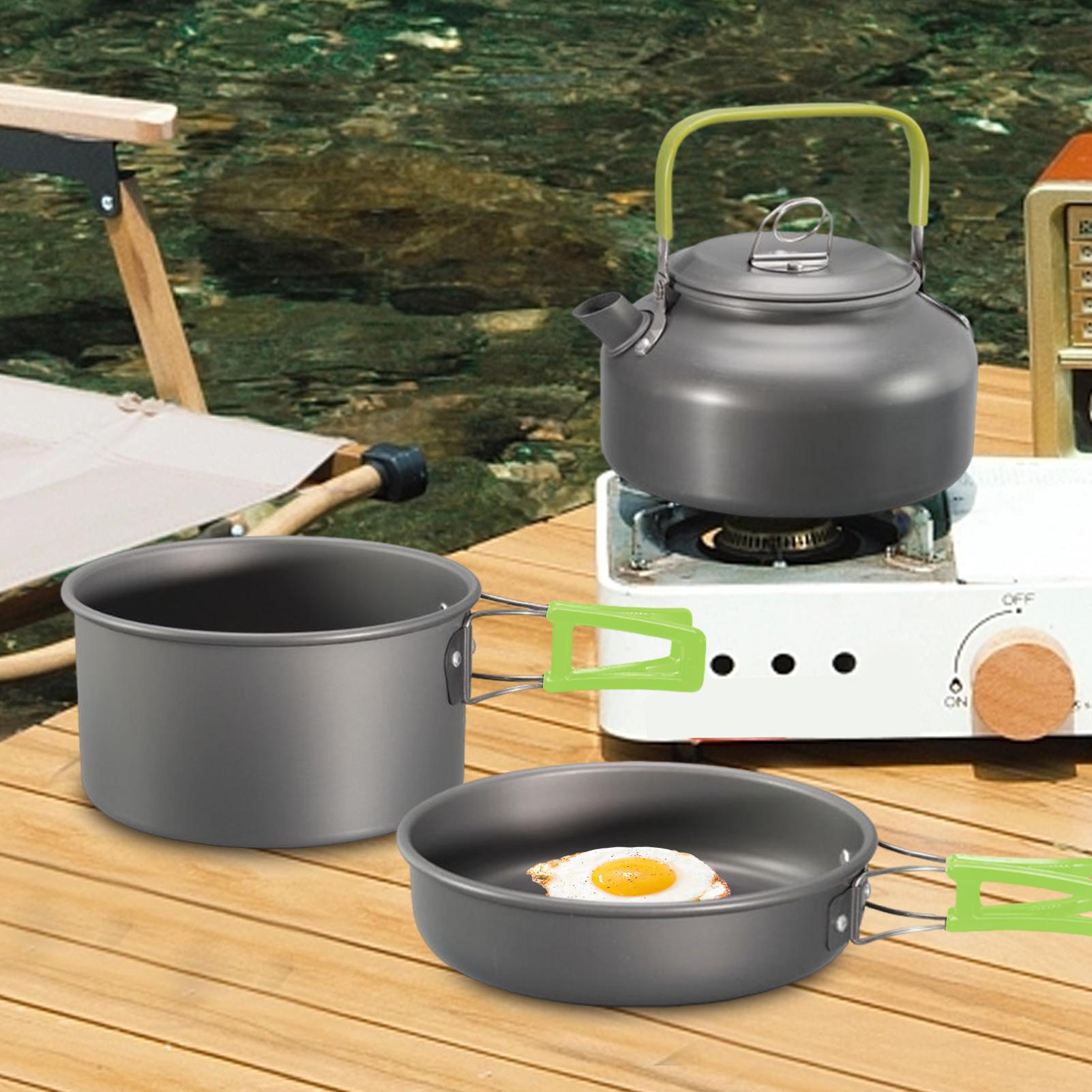 Panelas de acampamento conjunt - Camping Lightweight Cooking Pot avaliação e preço