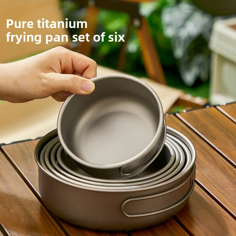 Conjunto de panela de titânio  - Camping Lightweight Cooking Pot avaliação e preço