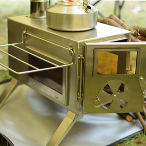 Fogão Portátil de Aço Inoxidáv - Camping Cooking Ovens avaliação e preço