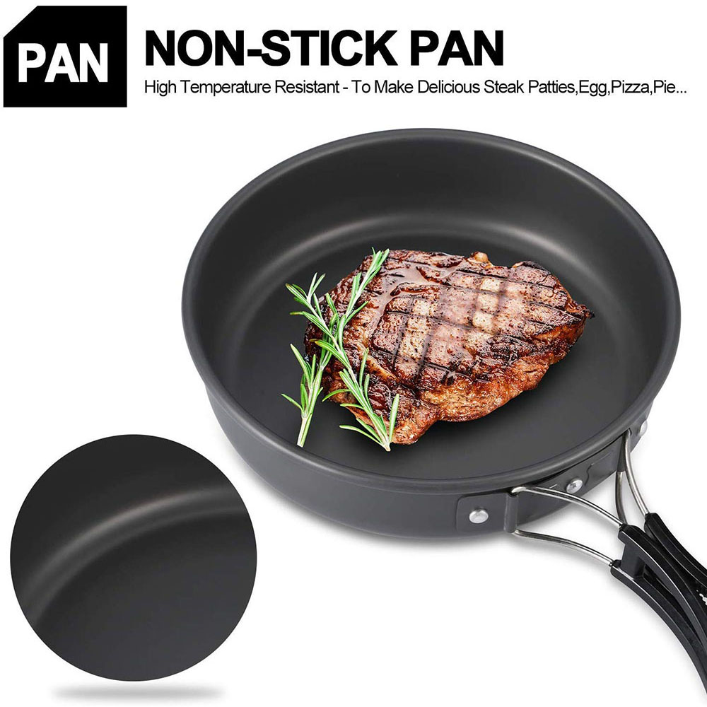 Conjunto de Utensílios de Cozi - Camping Cooking Pot Set avaliação e preço
