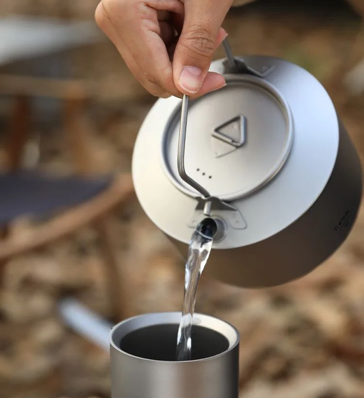 Chaleira de titânio para cozin - Camping Cooking Tool Set avaliação e preço